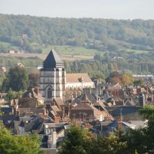 Vue en hauteur de Pont-l'Evêque