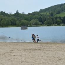 COurir au lac de Pont-l'Evêque