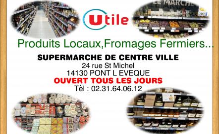 Produits régionaux et fromages en centre ville : Supermarché Utile