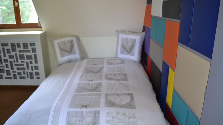 La Chaumière Domaine de la Petitière - intérieur - chambre - lit double - Bonneville-la-Louvet - Calvados - Normandie