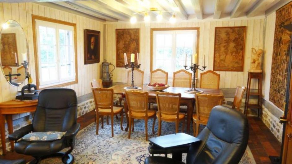 Gîte Le Pré d'Haucourt - intérieur - salle à manger - salon - séjour - St-Pierre-Azif - Normandie - Calvados