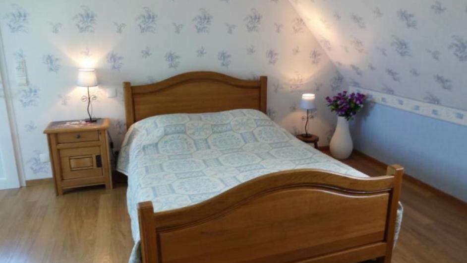 Chambres d'hôtes la Ferme des Hayes - lit double - chambre - intérieur - Formentin - Normandie - Calvados 