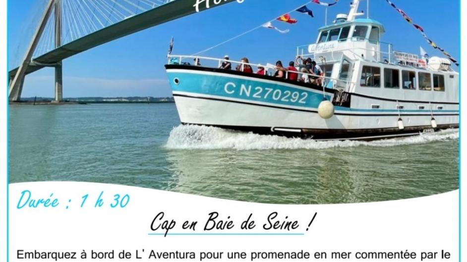 affiche Aventura Balade en bateau - Honfleur, Pays d'Auge, Calvados, Normandie