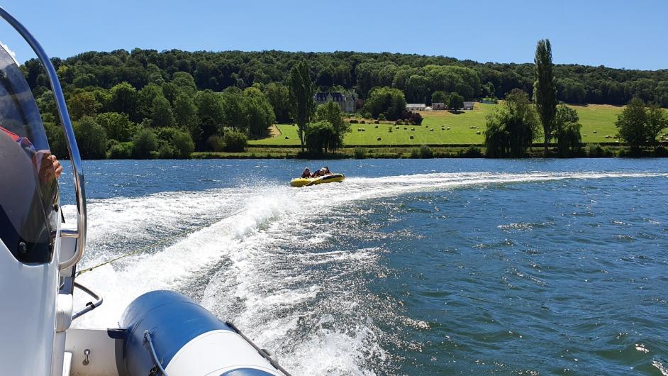Base loisirs du lac Terre d'Auge à Pont-l'Evêque, Pays d'Auge, Calvados, Normandie