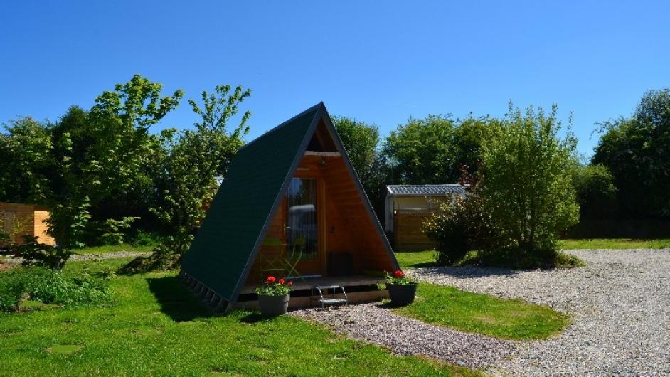Camping Les Pommiers Pays d'Auge - tente en bois - chalet - hébergement insolite - Saint-Sylvestre-de-Cormeilles - Normandie - Eure 