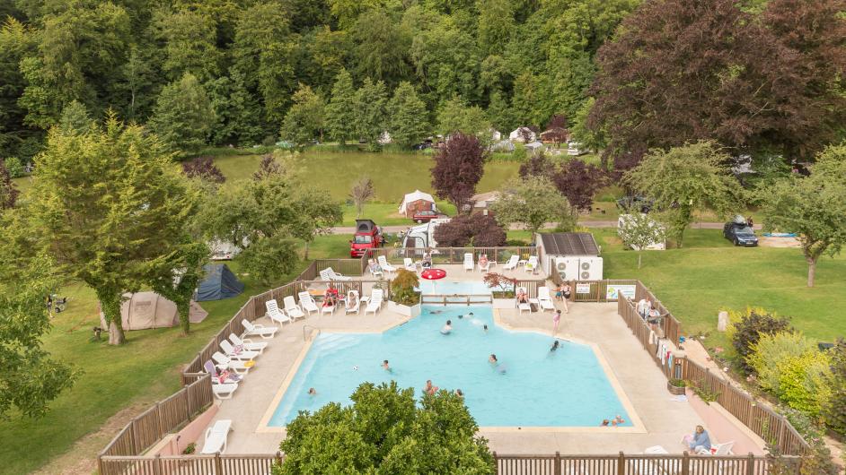 Castel-Camping Le Brévedent **** - piscine - extérieur - emplacements tente - Le Brévedent - Normandie - Calvados 