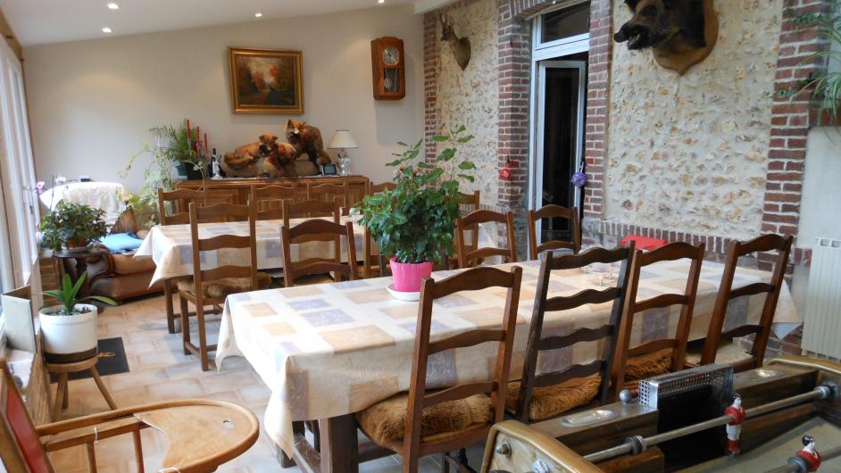 Chambres d'hôtes Mme Fossey Beaumont-en-Auge - salle à manger - table - Beaumont-en-Auge - Normandie - Calvados