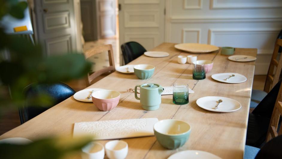 Salle petit déjeuner, chambres d'hôtes Chez Agnès, Pont-l'Evêque, crédit photo Naïade Plante