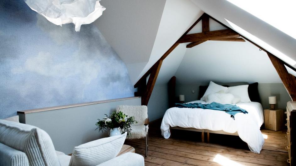 Chambre en l'air, chambres d'hôtes Chez Agnès, Pont-l'Evêque, crédit photo Naïade Plante