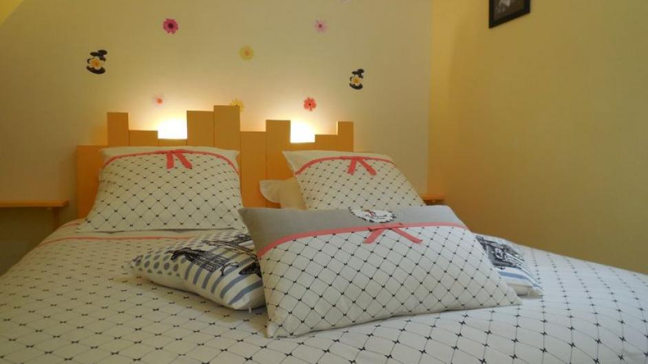 Chambres d'hôtes Chez Martine - chambre - lit double - 2 places - intérieur - Pont-l'Evêque - Normandie - Calvados