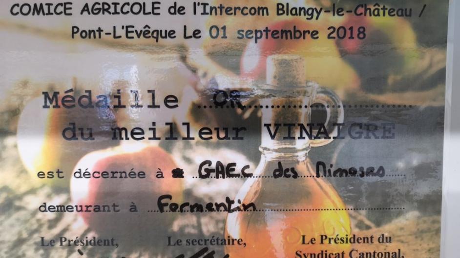 Chambres d'hôtes la Ferme des Hayes - producteur - vinaigre - Formentin - Normandie - Calvados