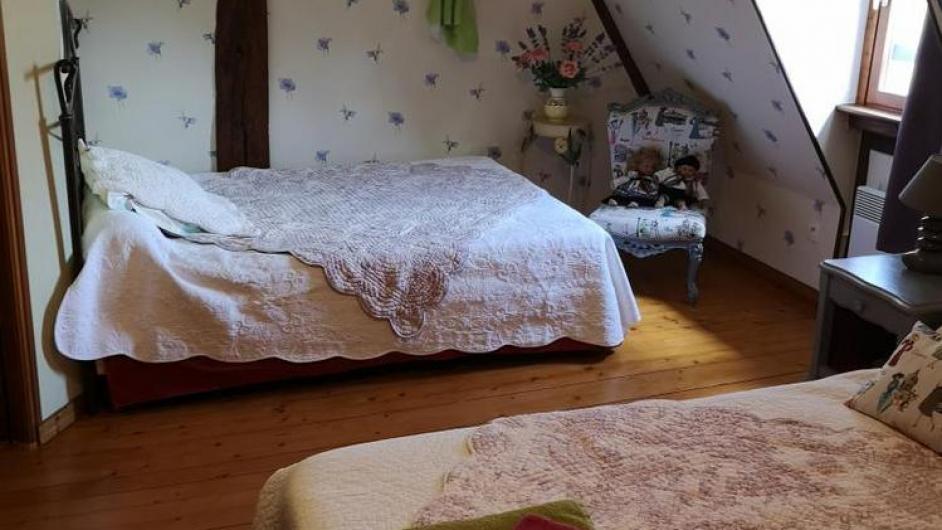 Chambres d'hôtes lits doubles La Grange de Saint-Léger Pays d'Auge Normandie