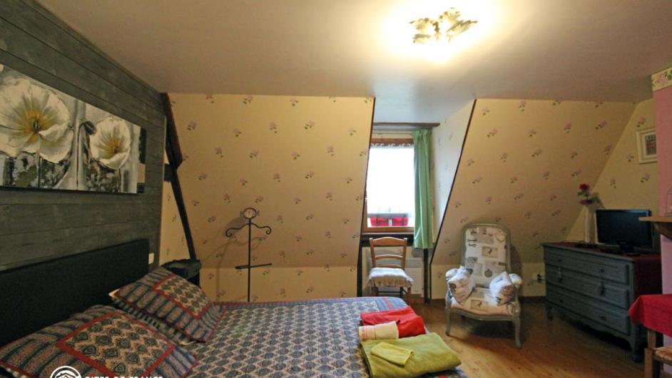 Chambres d'hôtes lit double La Grange de Saint-Léger Pays d'Auge Normandie