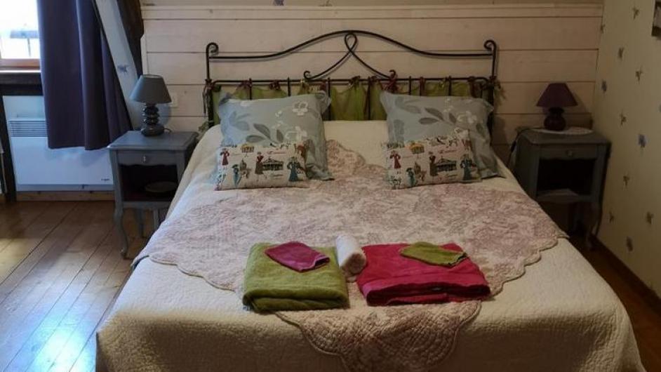 Chambres d'hôtes lit double La Grange de Saint-Léger Pays d'Auge Normandie