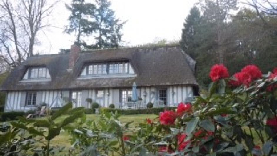 Chambres d'hôtes Les Chaumières du Pays d'Auge - chaumière - maison normande - jardin - extérieur - colombage - Le Breuil-en-Auge - Normandie - Calvados 