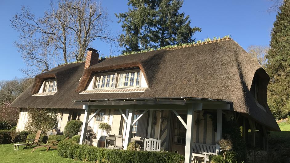 Chambres d'hôtes Les Chaumières du Pays d'Auge - jardin - Calvados - Normandie
