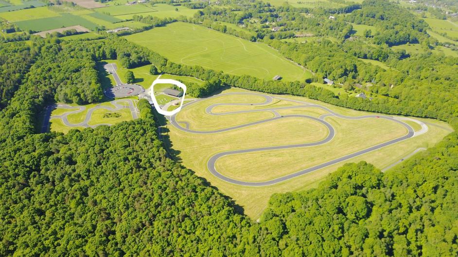 Circuit Automobile EIA - loisirs - vue aérienne - Pont-l'Evêque - Pays d'Auge - Calvados - Normandie