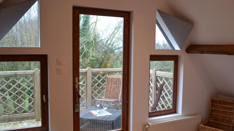 Studio du Domaine de la Petitière - intérieur - chambre - Bonneville-la-Louvet - Normandie - Calvados 