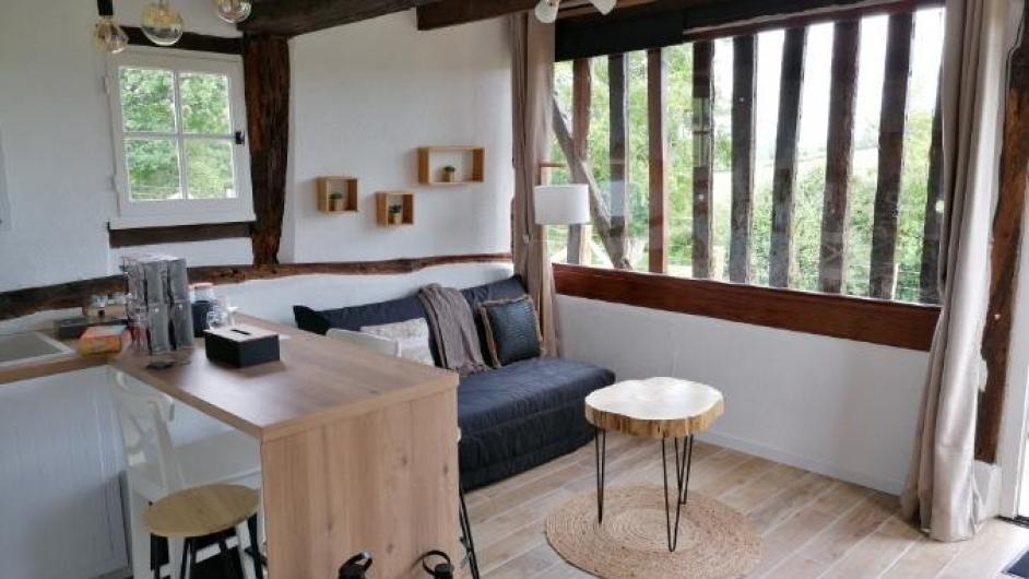 Gîte La Bergerie - maison normande - séjour - Les Authieux-sur-Calonne - Normandie - Calvados 