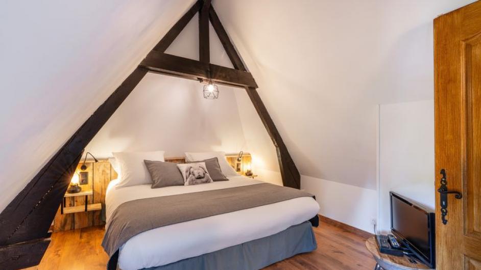 Gîte la Bouillerie Domaine de Geffosses Pont-l'Evêque chambre lit double