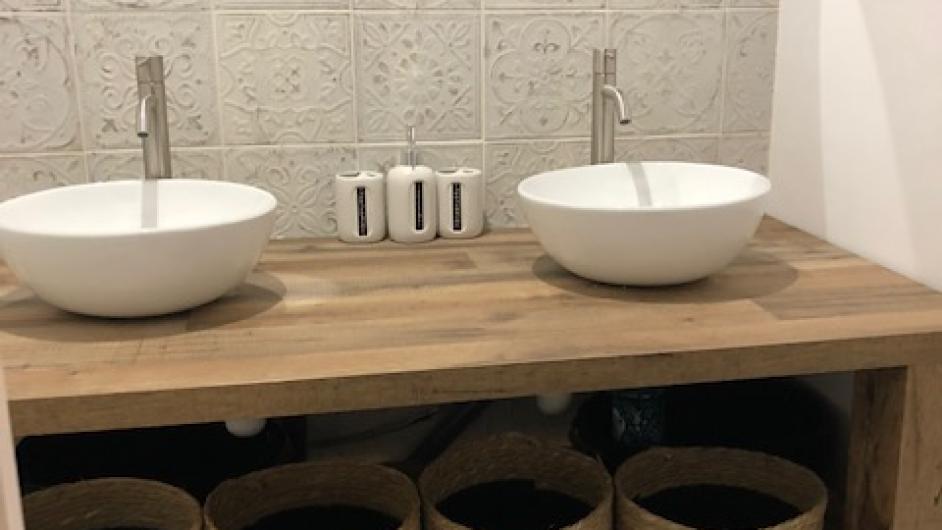 Gîte la Charretterie - Maison en colombages - salle de bain - Les Authieux-sur-Calonne - Pays d'Auge - Calvados - Pays d'Auge - Normandie