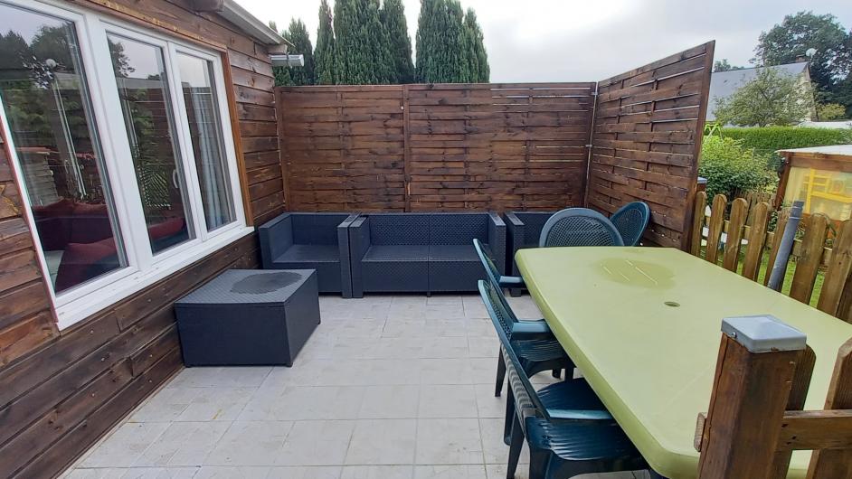 Gîte Mme Herfort - terrasse - Saint-Philbert-des-Champs - Pays d'Auge - Calvados - Normandie