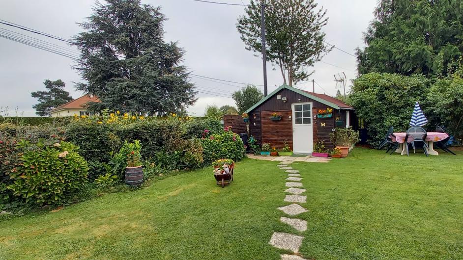 Gîte Le Bungalow Saint-Philbert-des-Champs - extérieur - jardin - Pays d'Auge - Calvados - Normandie