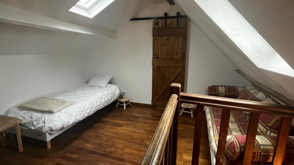 La bergerie les Augettes chambre palière, 2 lits simples, Saint-Hymer