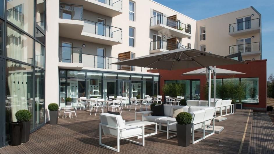 Résidence sénior Villa Beausoleil Deauville - extérieur - terrasse