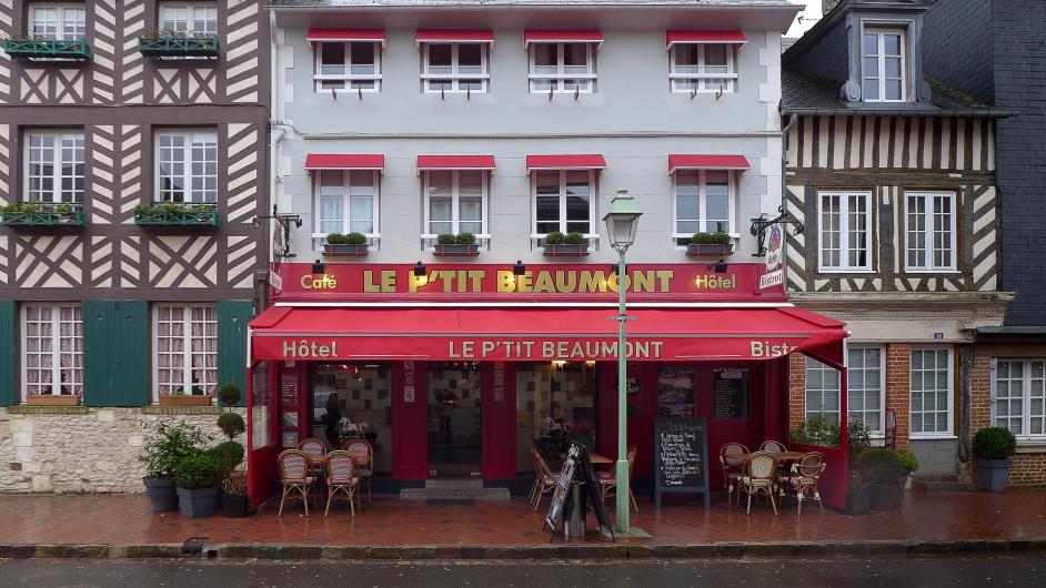 Hôtel Le p'tit Beaumont - extérieur - façade - terrasse - Beaumont-en-Auge - Normandie - Calvados