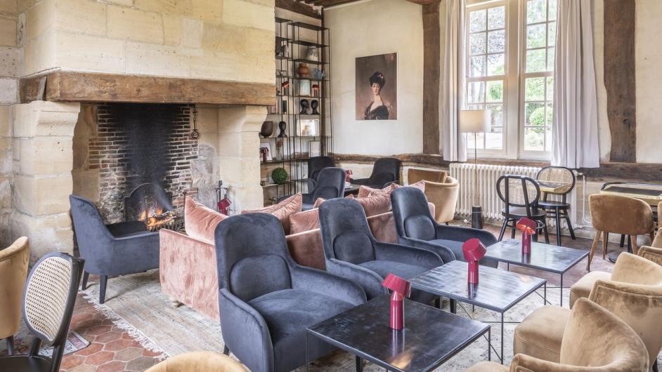 Hôtel les Manoirs des Portes de Deauville - salle petit déjeuner -salon - Canapville - Pays d'Auge - Calvados - Normandie