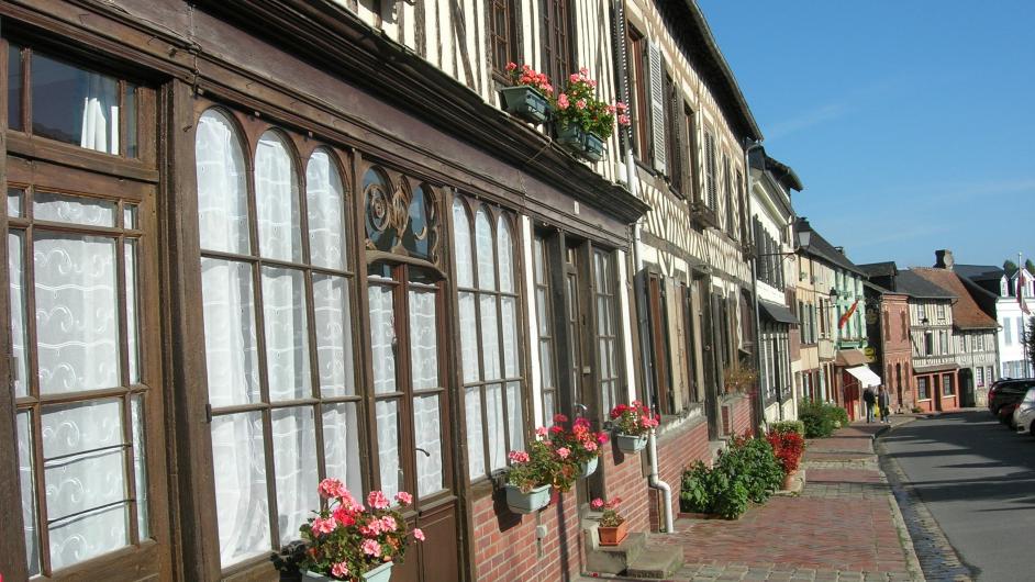 Maisons en colombages - Village de Blangy-le-Château - Normandie - Calvados 