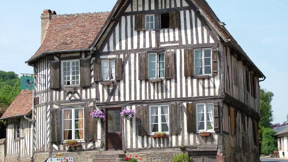 Maison en colombage - Village de Blangy-le-Château - Normandie - Calvados 