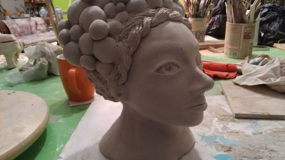 L'atelier des petits BôzArts - sculpture en argile - femme - buste - Pont-l'Evêque - Normandie - Calvados 