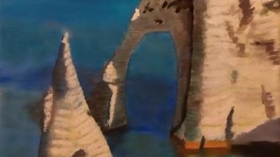L'atelier des petits BôzArts - peinture à l'huile - Etretat - falaise - Pont-l'Evêque - Normandie - Calvados 