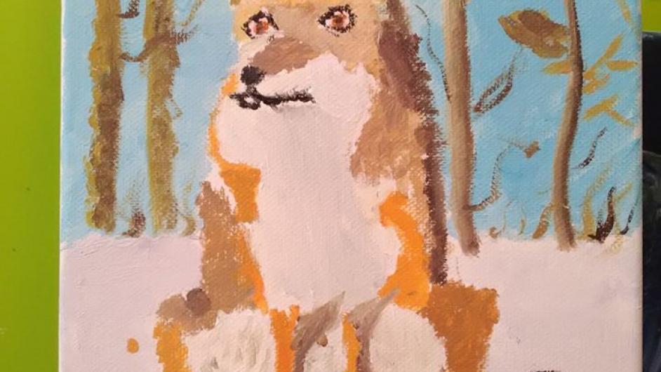 L'atelier des petits BôzArts - peinture à l'huile - renard - Pont-l'Evêque - Normandie - Calvados 