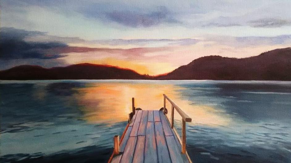 L'atelier des petits BôzArts - cours de peinture à l'huile - paysage - pont - mer - Pont-l'Evêque - Normandie - Calvados 