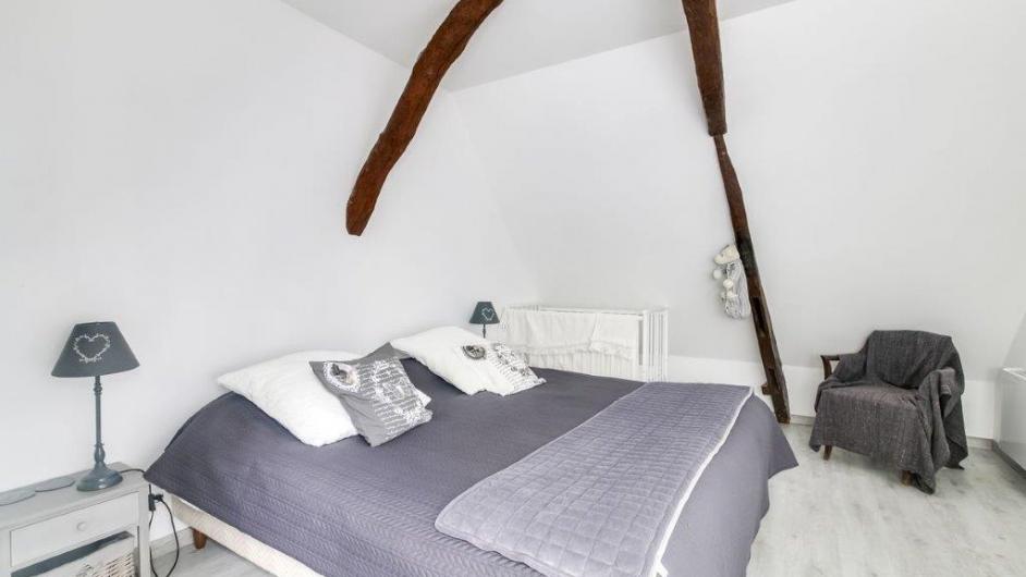 Gîte La Charretterie - chambre 2 personnes - lit double - lit pour bébé - Les Authieux-sur-Calonne - Normandie - Calvados