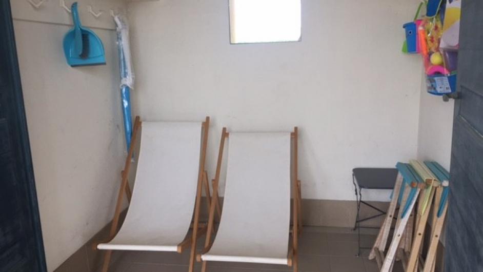 Gîte La Charretterie - transats - cabines de plage - Les Authieux-sur-Calonne - Normandie - Calvados