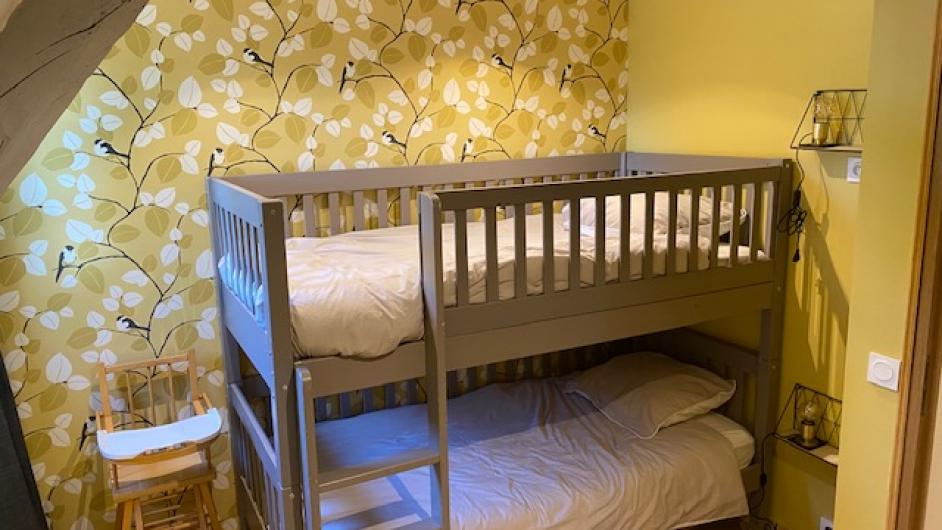 Gîte La Longère de Mathilde - chambre enfant - lit superposé - Manneville-la-Pipard - Pays d'Auge - Calvados - Normandie
