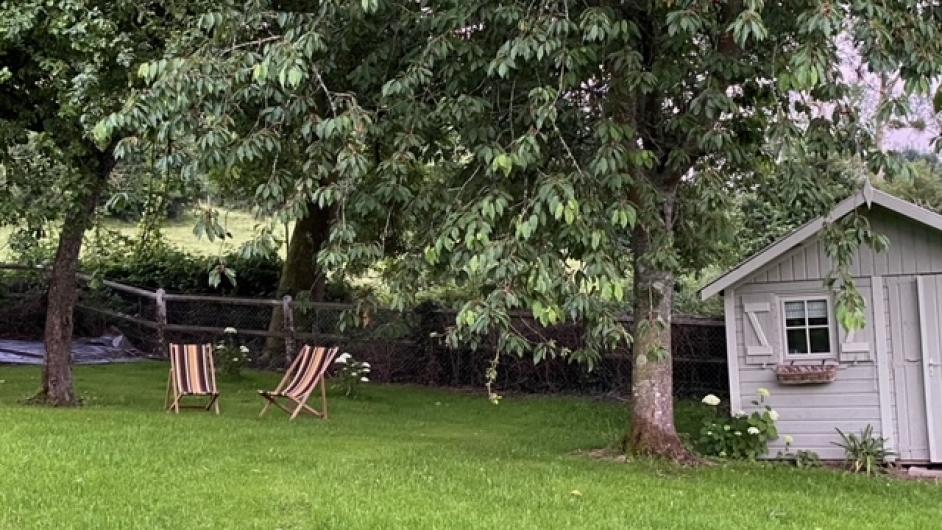 Gîte La Longère de Mathilde - jardin - colombages - pan de bois - Manneville-la-Pipard - Pays d'Auge - Calvados - Normandie