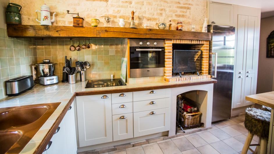 Gîte La Moutinière - chaumière - cuisine - Manerbe - Pays d'Auge - Calvados - Normandie