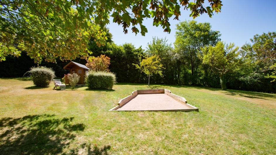 Gîte La Moutinière - chaumière - jardin - terrain de pétanque - Manerbe - Pays d'Auge - Calvados - Normandie
