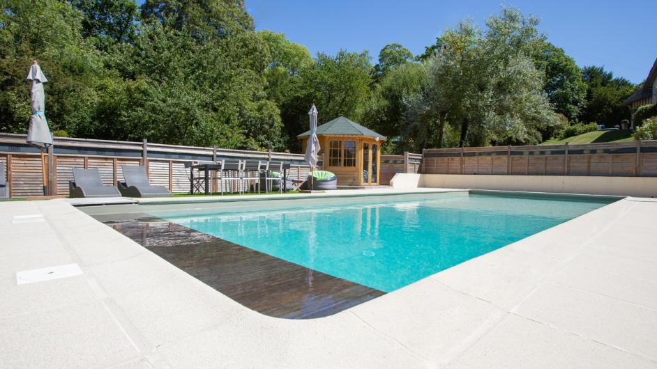 Gîte La Moutinière - chaumière - piscine - Manerbe - Pays d'Auge - Calvados - Normandie