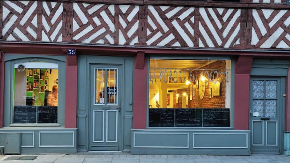 Restaurant La Popote en Cocotte - extérieur - entrée - Pont-l'Evêque - Normandie - Calvados 
