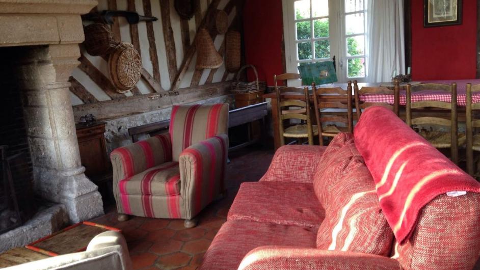 Gîte Le Manoir de la Porte - séjour - Les Authieux-sur-Calonne - Pays d'Auge - Calvados - Normandie