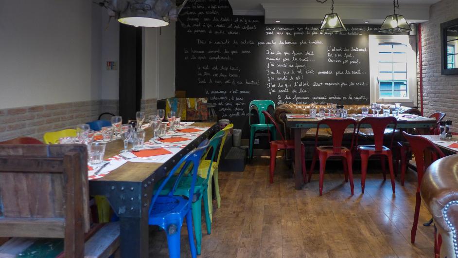 Restaurant le P'tit Beaumont - salle de restaurant - intérieur - Beaumont-en-Auge - Normandie - Calvados