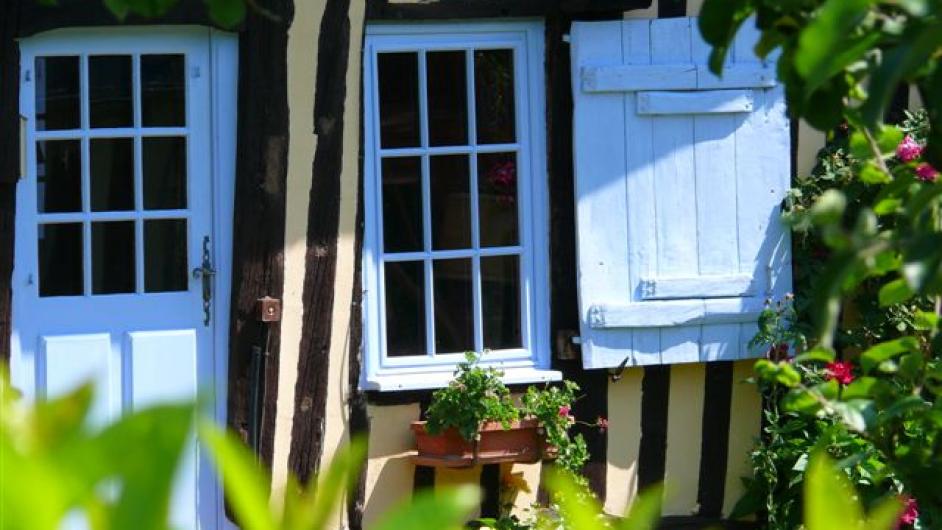 Les maisons à colombages - maison normande - Pont-l'Evêque - Pays d'Auge - Normandie - Calvados