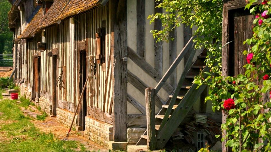Les maisons à colombages - maison normande - Pont-l'Evêque - Pays d'Auge - Normandie - Calvados