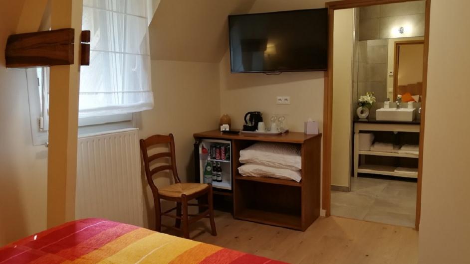 Les chambres de l'Auberge du vieux tour - chaumière - chambre - maison normande - Canapville - Normandie - Calvados 